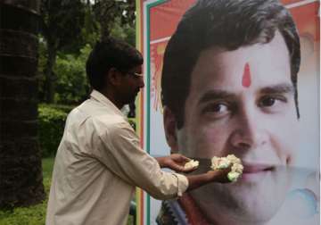 rahul gandhi s 43rd birthday celebrated outside congress headquarters