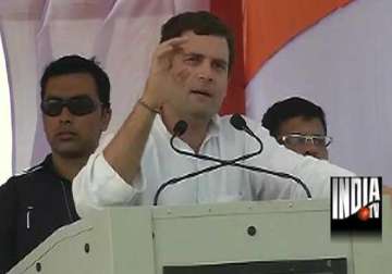 rahul tells mp voters bjp is a party of capitalists not of common man