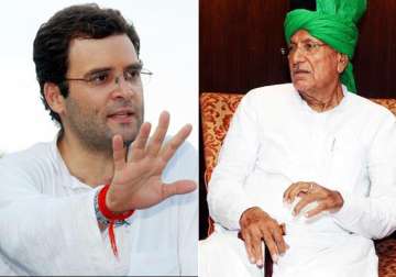 rahul gandhi denies chautala s allegations on land