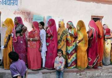 rajasthan nearly a third of all voters cast their ballots by noon