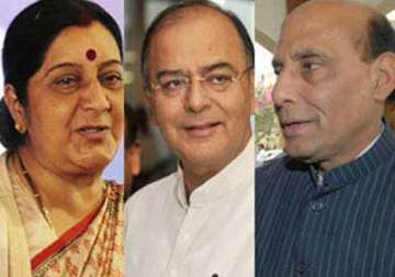 rajnath sushma swaraj jaitley sworn in as cabinet ministers