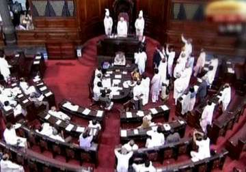 rajya sabha disrupted over who speaks first on kishtwar