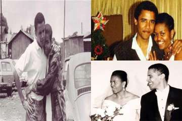 rare pictures of barack obama michelle obama and family