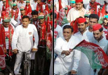 sp poll campaign launched from noida