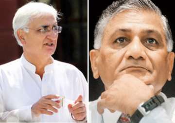 salman khurshid s dig at v k singh on date of birth