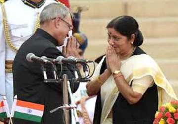 sushma swaraj first woman to get external affairs portfolio