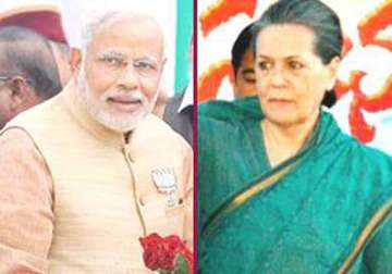 sonia hits out at modi for dragging rajiv s name in campaigning