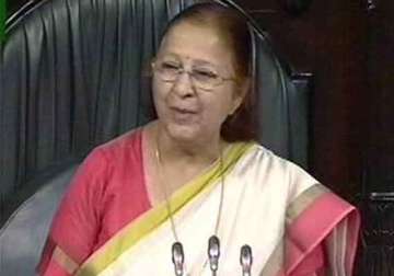 speaker sumitra mahajan asks members to manage time effectively