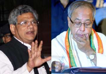 support to pranab does not mean support to cong says yechuri