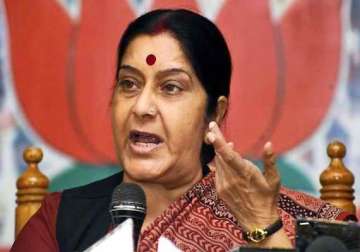 sushma swaraj expects snap ls poll soon
