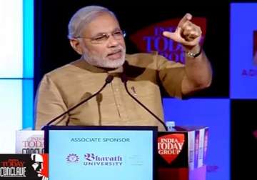 thoughts of narendra modi as gleaned from his speech at india today conclave
