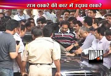 uddhav thackeray undergoes angiography raj drives him home