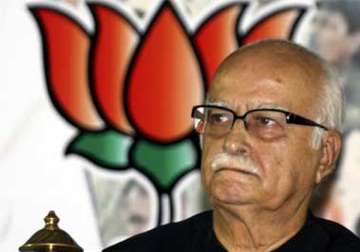 a bomb bjp leaders flock to persuade advani to withdraw resignation