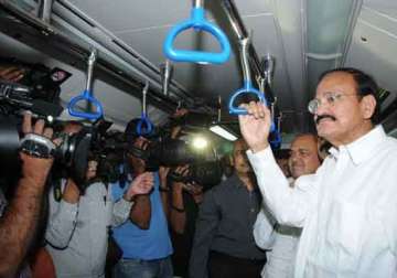 use metro to decongest traffic venkaiah naidu to colleagues