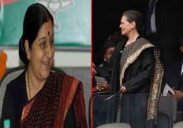 what did sonia discuss with sushma swaraj at lunch table in johannesburg