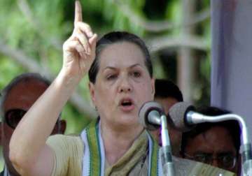 without congress telangana would not have been created sonia tells rally