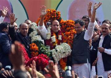 rajnath singh elected bjp president vows to bring back party to power