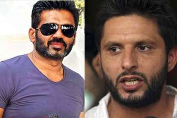 afridi is a coward says suniel shetty