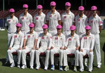 ashes australia to wear baggy pink caps in final test