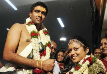 ashwin ties the knot in low key ceremony