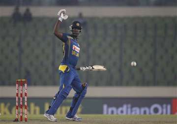 asia cup skipper mathews guides sri lanka to win over bangladesh