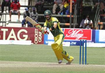 australia hammers zimbabwe by 198 runs