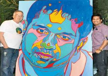 austrian artist zwerger paints sachin