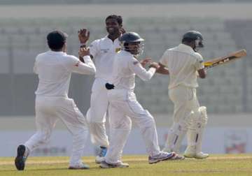 bangladesh sri lanka bangladesh 190 6 at tea day 1 1st test