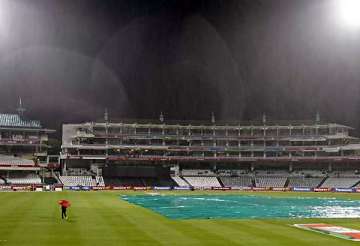 clt20 delhi daredevils vs auckland aces match washed out