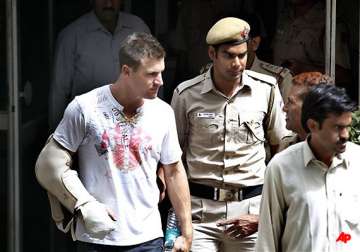 delhi police plays cctv footage in court luke granted bail