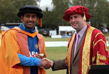 dhoni becomes a doctor