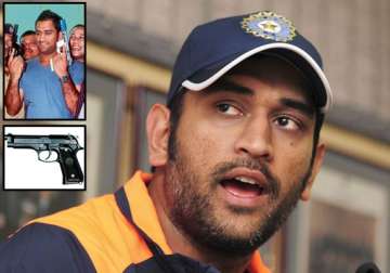 dhoni can now carry two pistols with him
