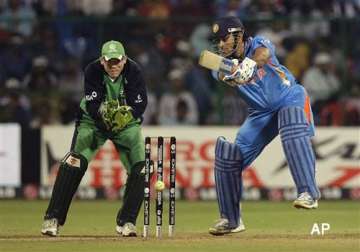 dhoni happy with team s improvement praises irish side