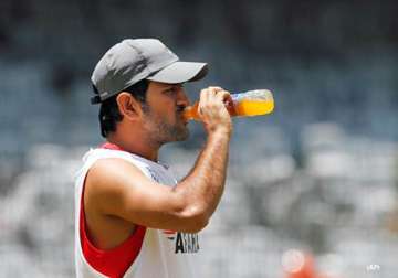 dhoni hits back at aus talk of aggression says old stuff