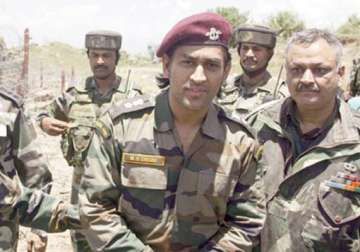 dhoni skips territorial army day parade