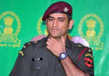 dhoni wants to serve army after cricket