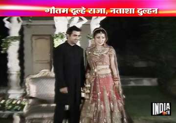 gambhir ties the knot with delhi girl