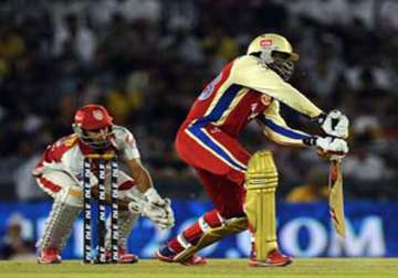 gayle powers royal challengers to 5 wicket win