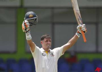 hussey hits second century of the series