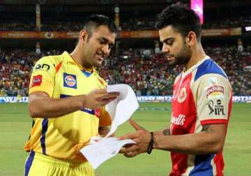 ipl7 match 42 csk look to consolidate top 4 spot rcb battle for survival