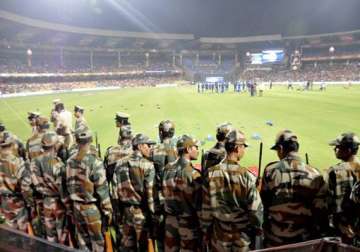 ipl 7 high security turns bangalore stadium into fortress