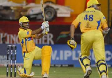 ipl 6 dhoni guides super kings to a five wicket win over sunrisers