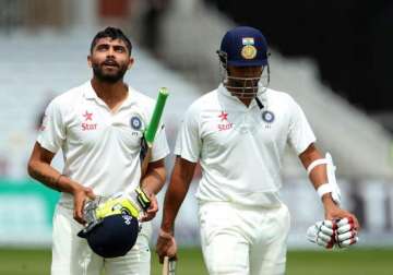 ind vs eng jadeja binny take india to safety after broad s twin blows