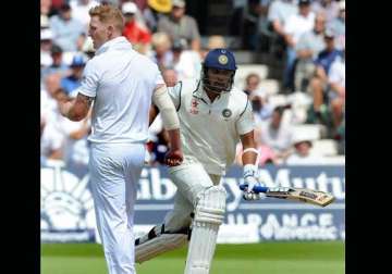 ind vs eng vijay digs in to take india to 177/3 at lunch day1 1st test