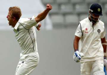 india new zealand first test india finishes day 2 on 130 4
