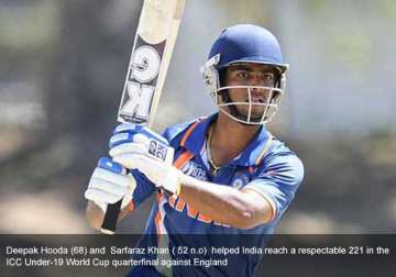 u 19 world cup defending champion india knocked out england in semi
