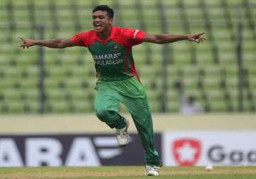 india vs. bangladesh debutant taskin 5 wicket burst leaves india 105 all out in 2nd odi