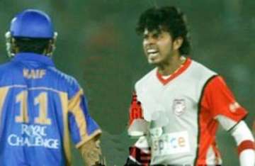 sreesanth fined for ipl code of conduct breach