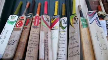 scg puts out 63 bats to pay tribute to hughes