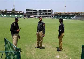 pakistan security officials rehearse for zimbabwe tour